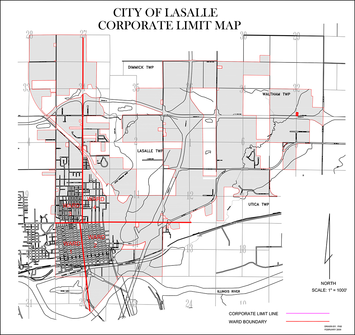 City of La Salle Ward Map
